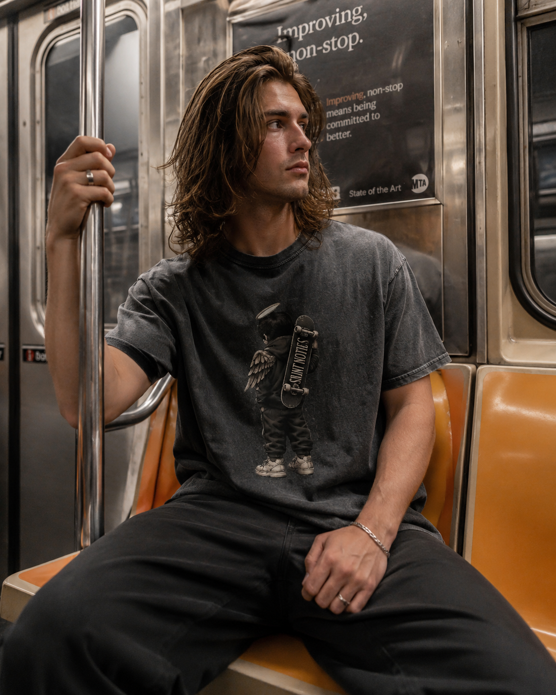 The Washed Denim Graphic Tee
